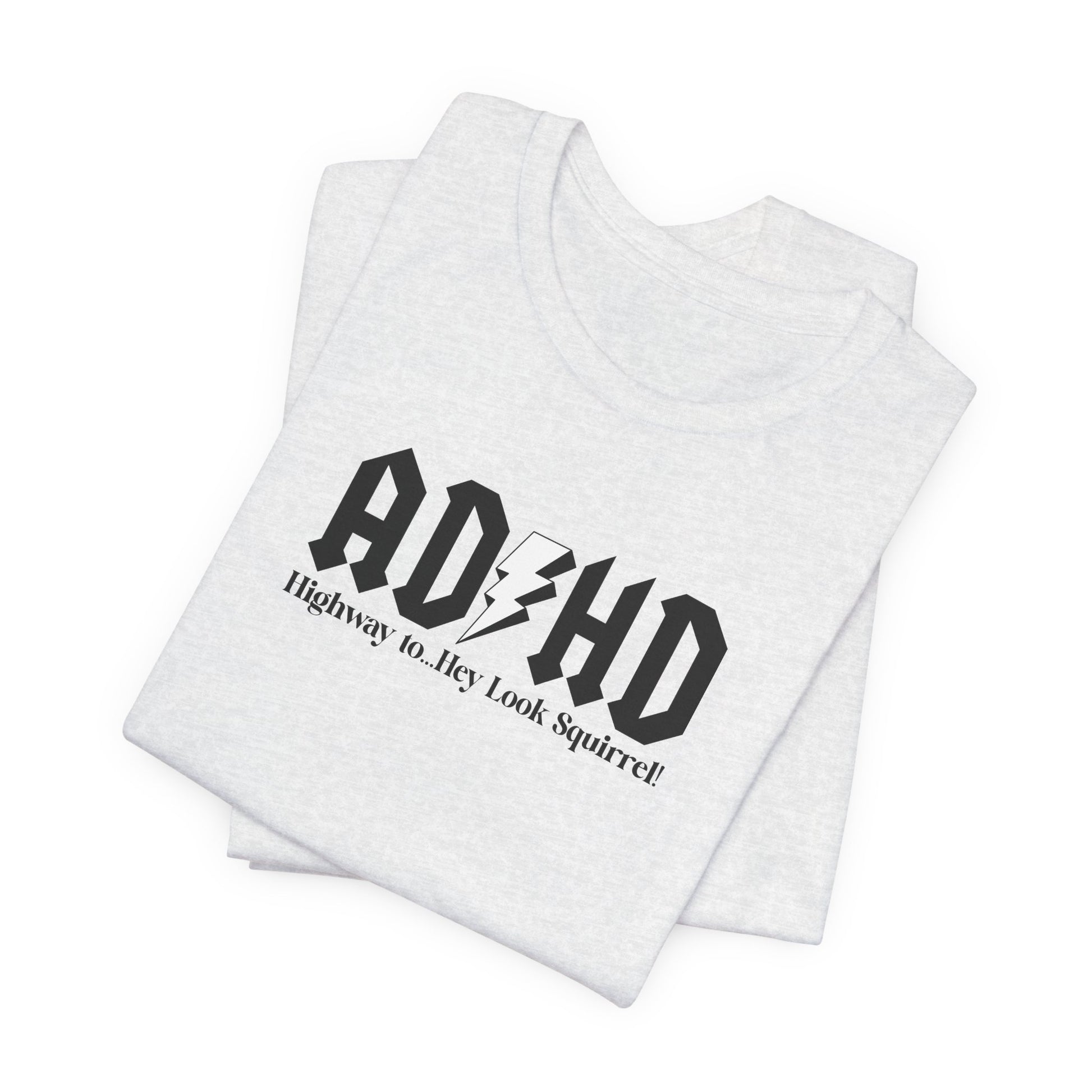 T-Shirt Highway to ADHD Funny T-Shirt – Gothic Pop Culture Graphic Tee