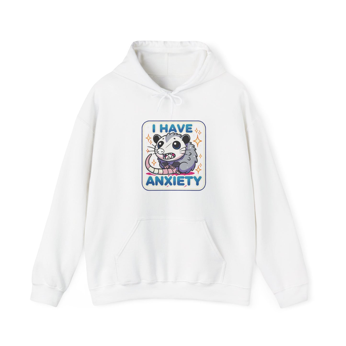 Hoodie I Have Anxiety Hoodie – Funny Opossum Hoodie for Women