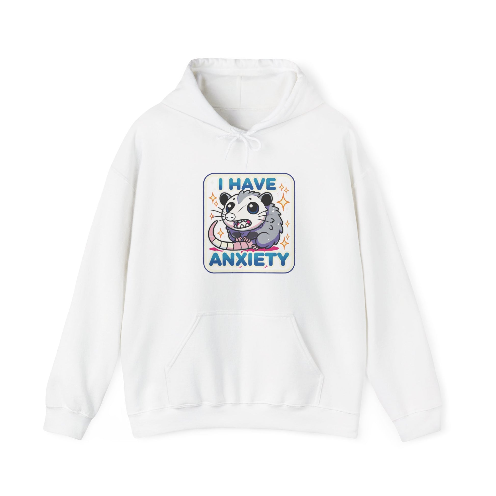 Hoodie I Have Anxiety Hoodie – Funny Opossum Hoodie for Women