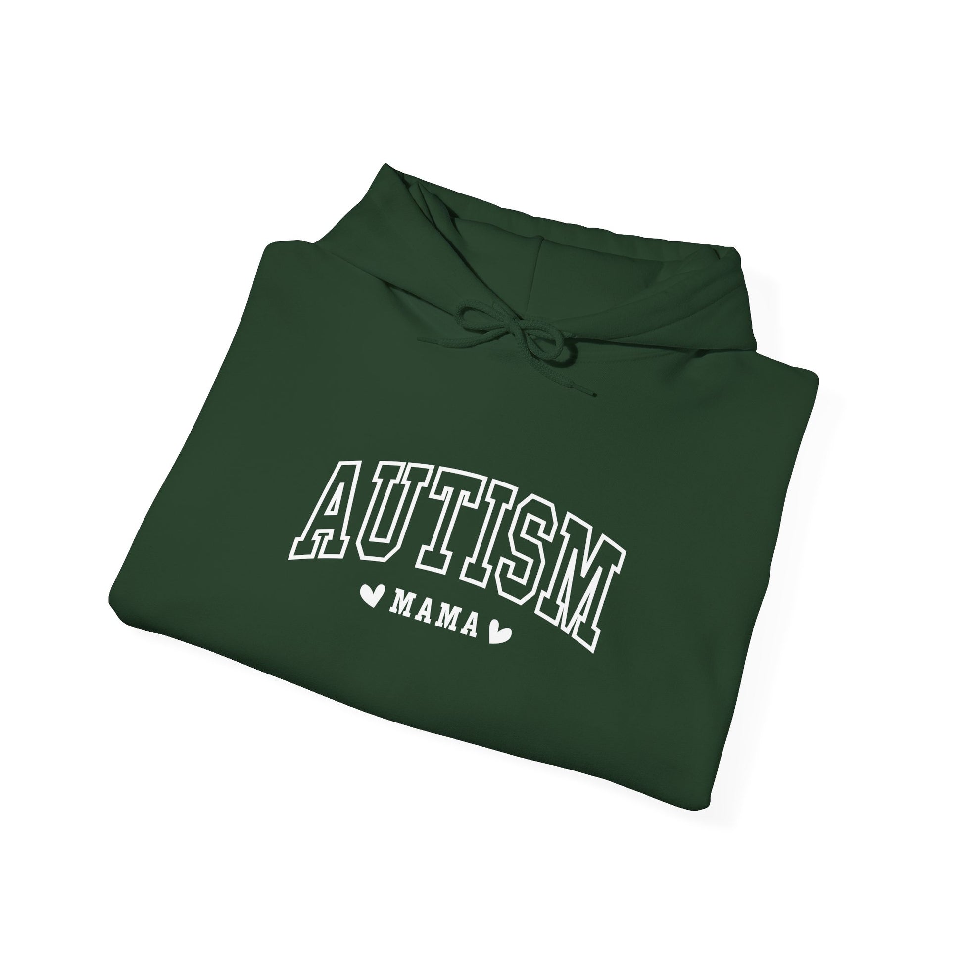 Hoodie AUTISM MAMA Hoodie – Collegiate-Inspired Supportive Mom Design
