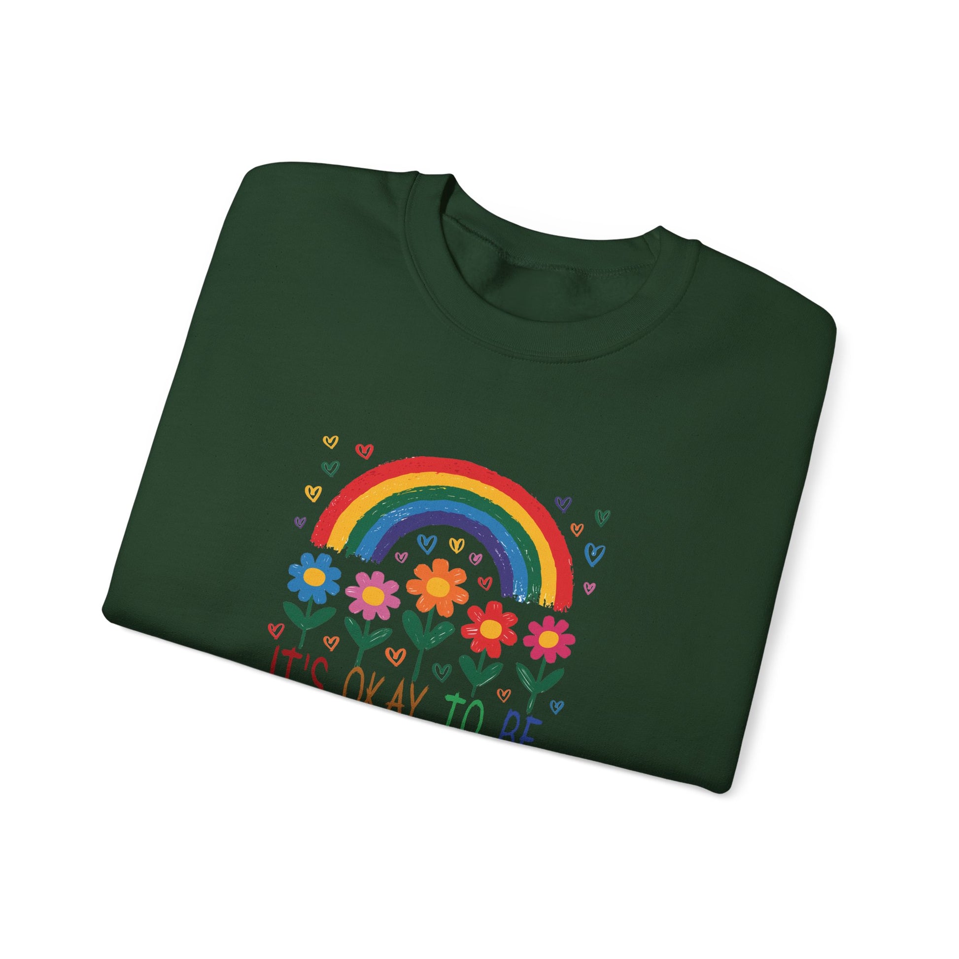 Sweatshirt It's Okay to Be Different Rainbow Autism Awareness Sweatshirt