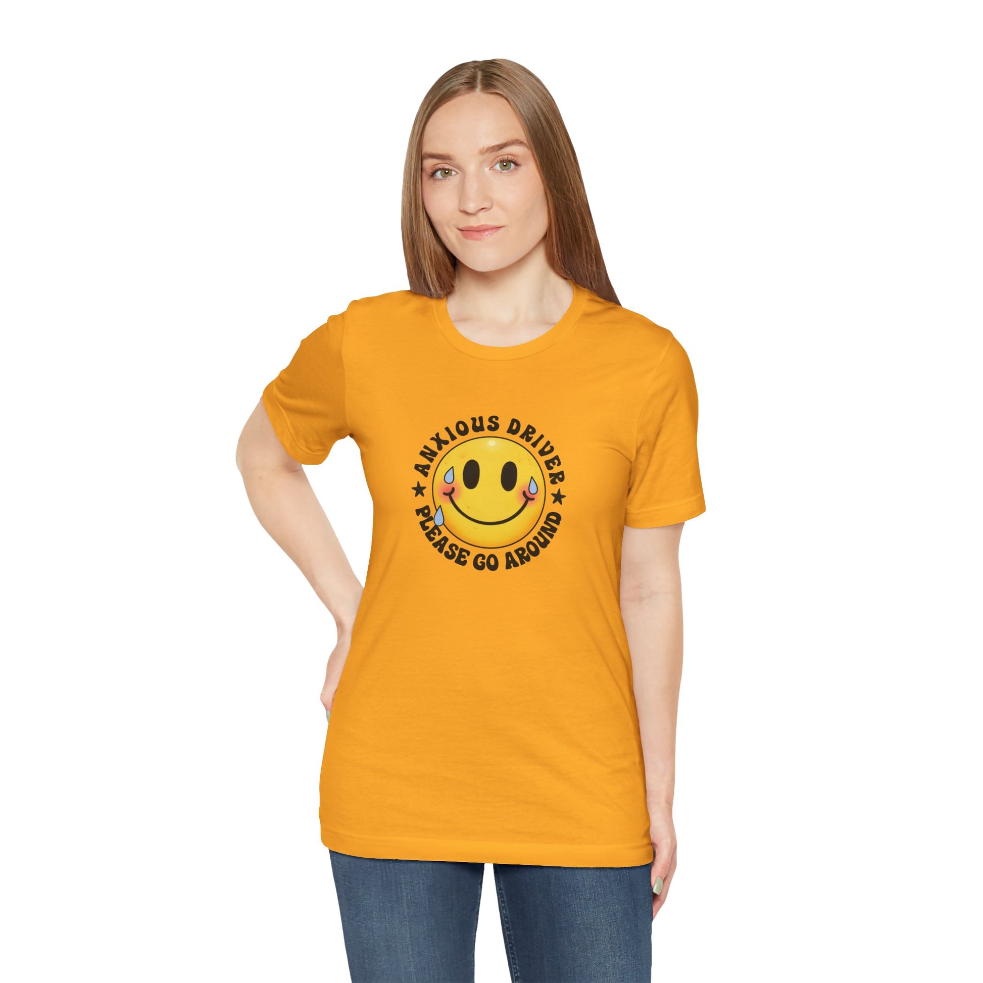 T-Shirt Anxious Driver Please Go Around – Social Anxiety Driving Shirt