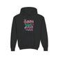 Black Bunny Kisses & Easter Wishes Kids Hoodie | Cute Easter Hoodie