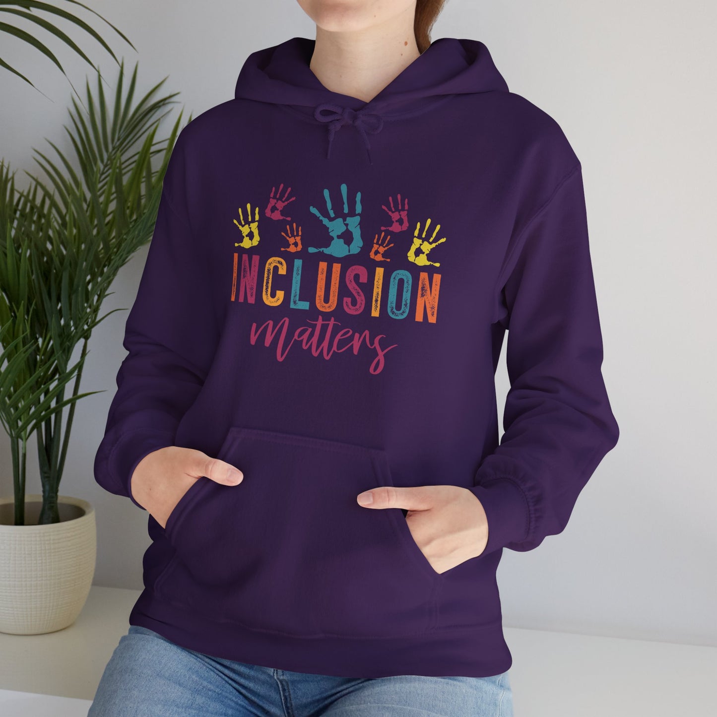 INCLUSION matters Hoodie – Colorful Advocacy Design for Awareness