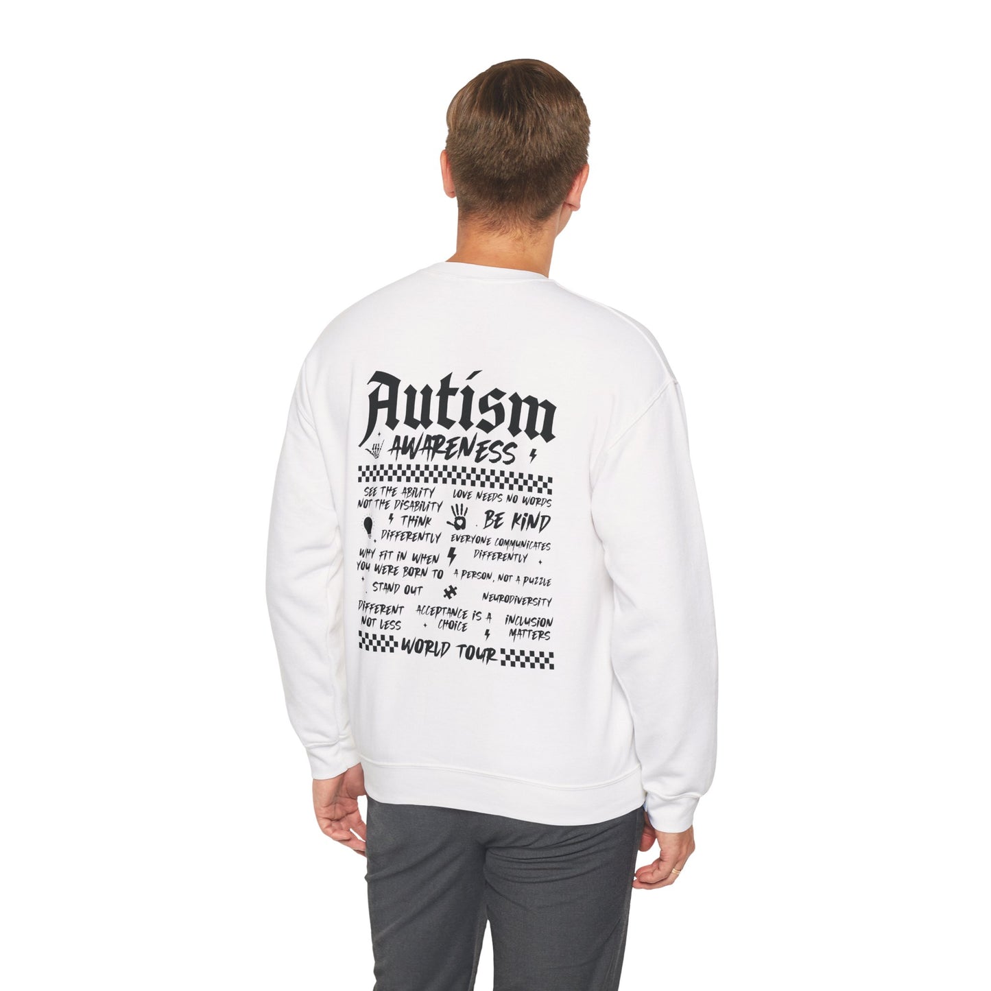 Sweatshirt Autism Awareness World Tour Statement Autism Sweatshirt