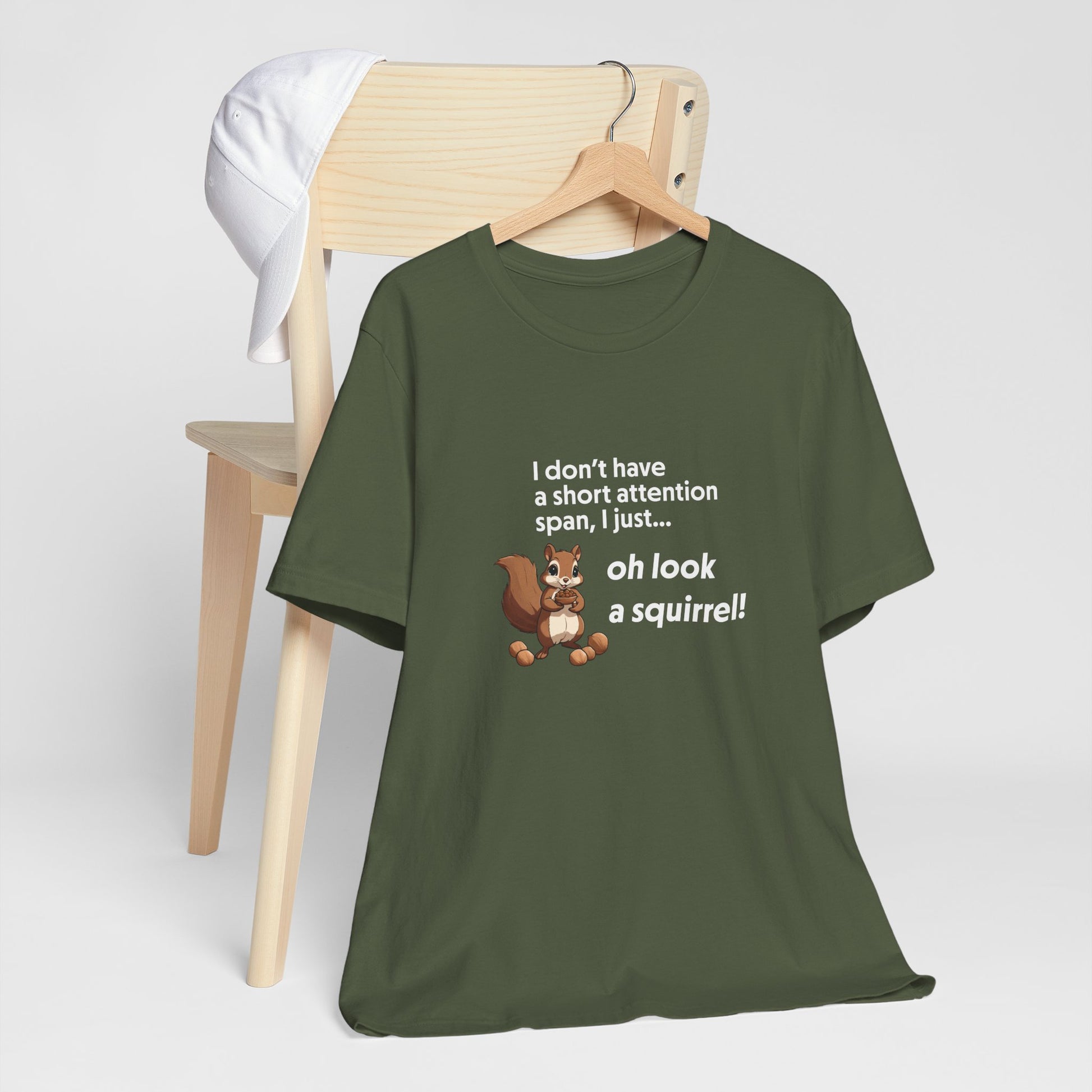 T-Shirt Oh Look a Squirrel ADHD T-Shirt – Funny Neurodivergent Shirt