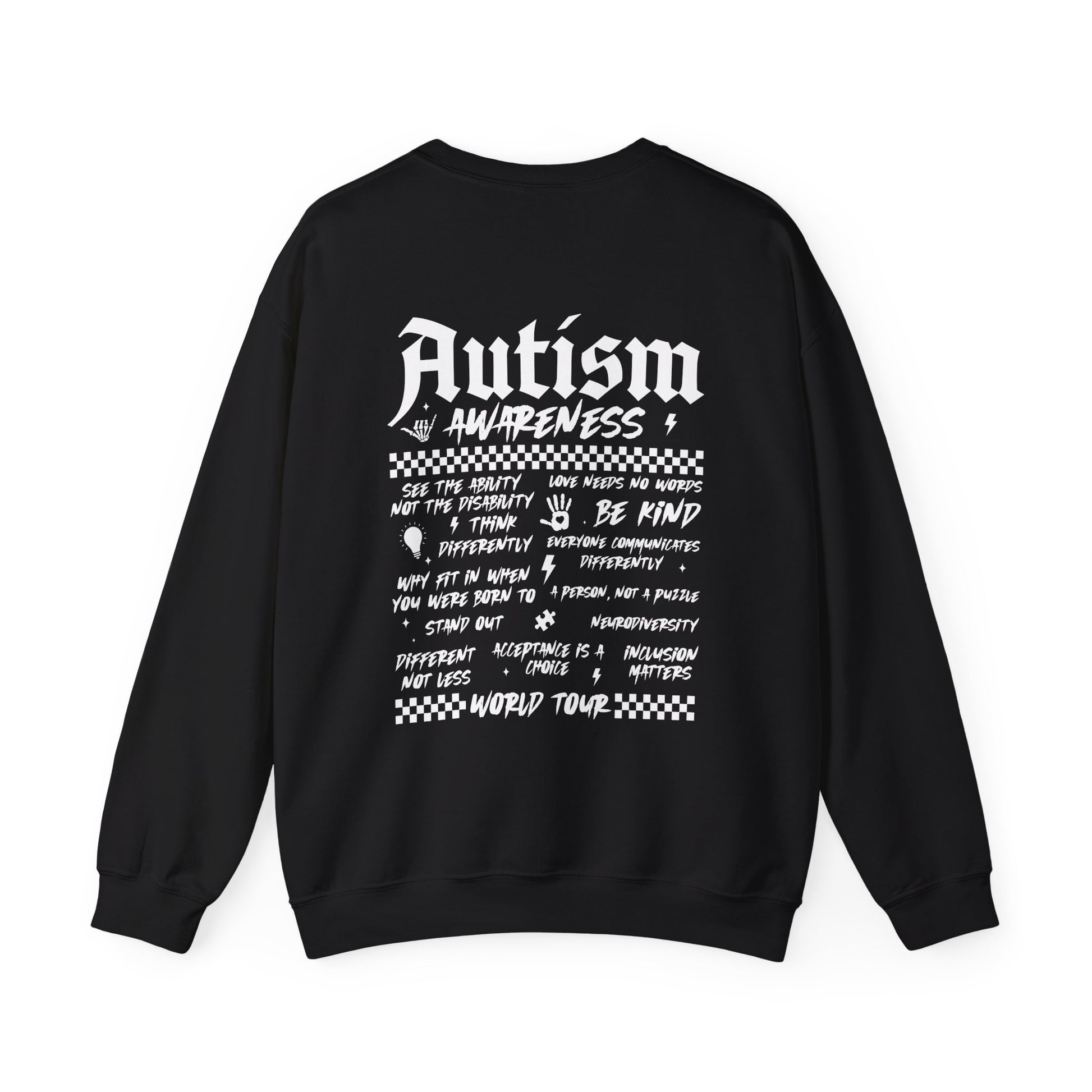 Sweatshirt Autism Awareness World Tour Statement Autism Sweatshirt