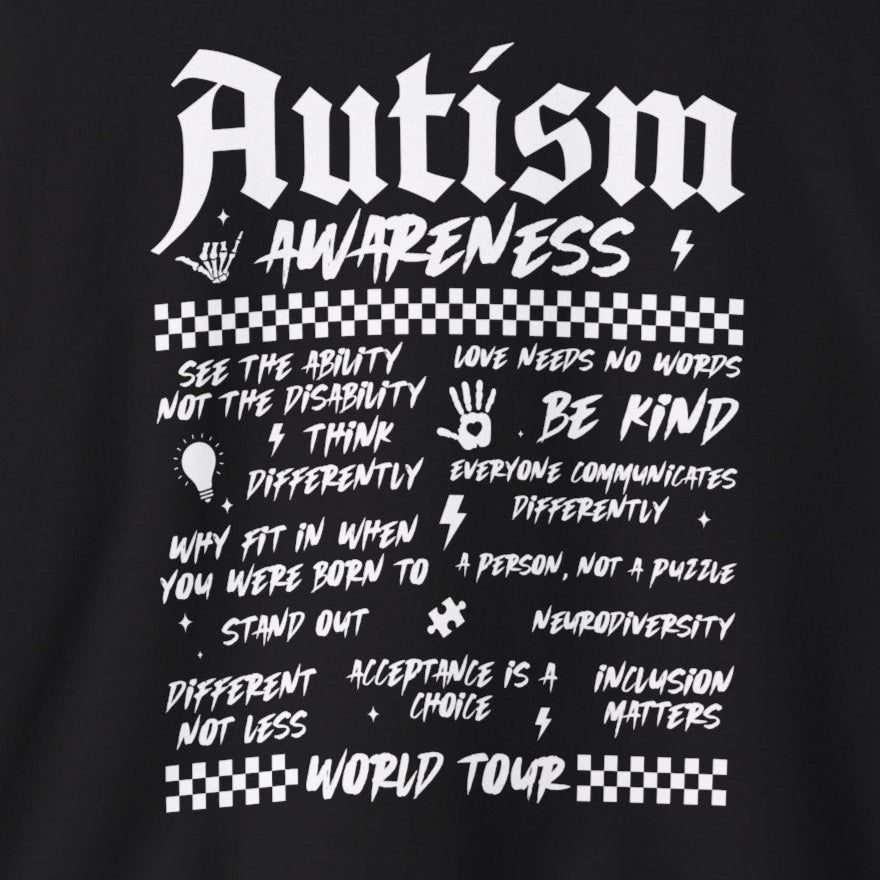 Sweatshirt Autism Awareness World Tour Statement Autism Sweatshirt
