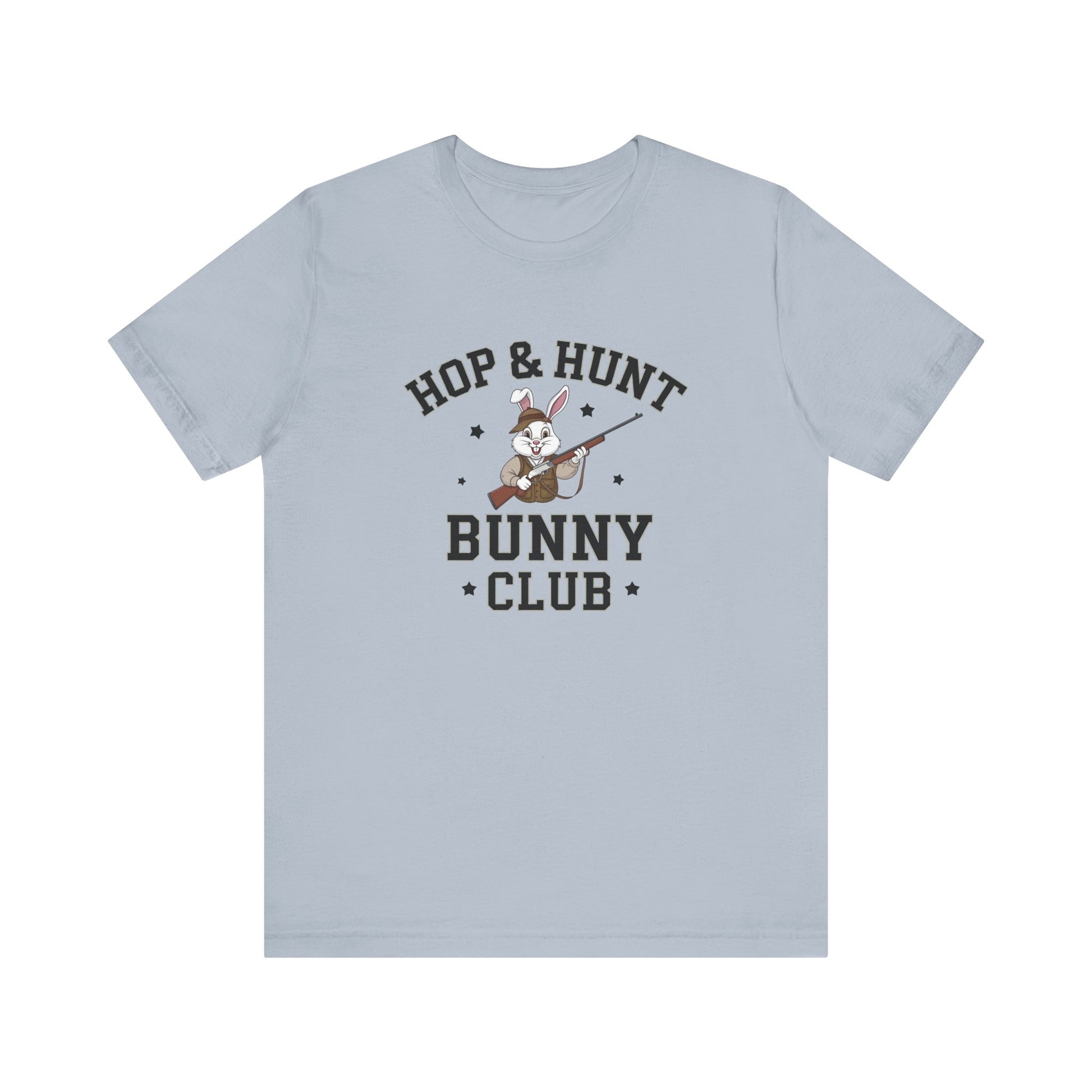 Light Blue Easter Brunch Shirt – Hop & Hunt Bunny Club Funny & Trendy Tee
