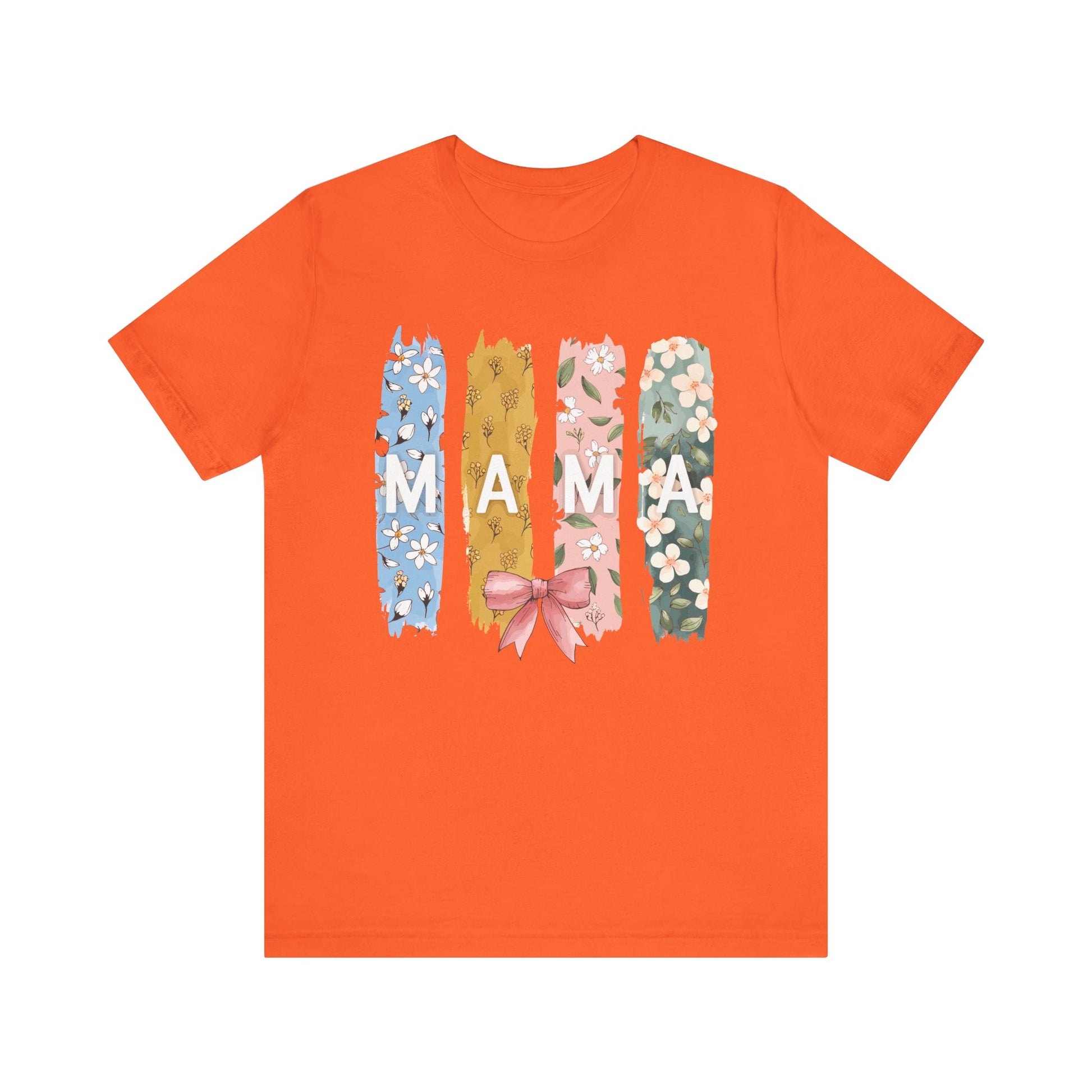 Orange Mama – Colorful Floral Mom’s Day Shirt for Stylish Moms
