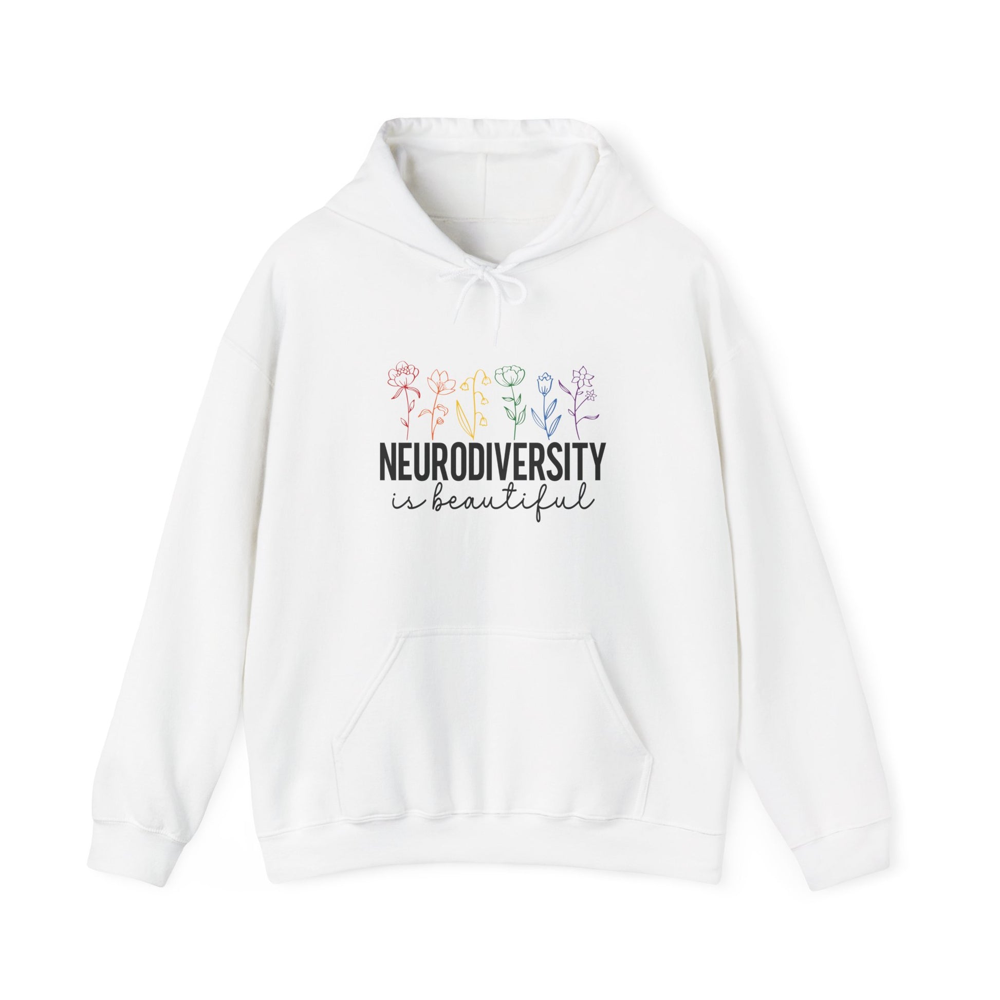 Hoodie NEURODIVERSITY is Beautiful Hoodie – Floral Autism Awareness Hoodie