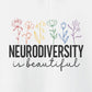 Hoodie NEURODIVERSITY is Beautiful Hoodie – Floral Autism Awareness Hoodie