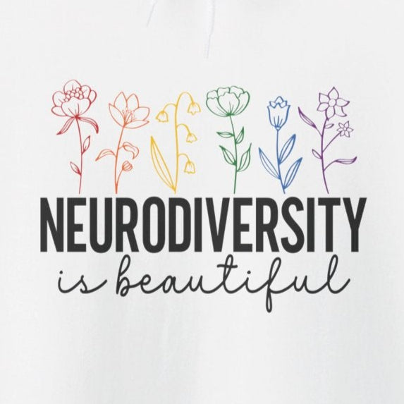 Hoodie NEURODIVERSITY is Beautiful Hoodie – Floral Autism Awareness Hoodie