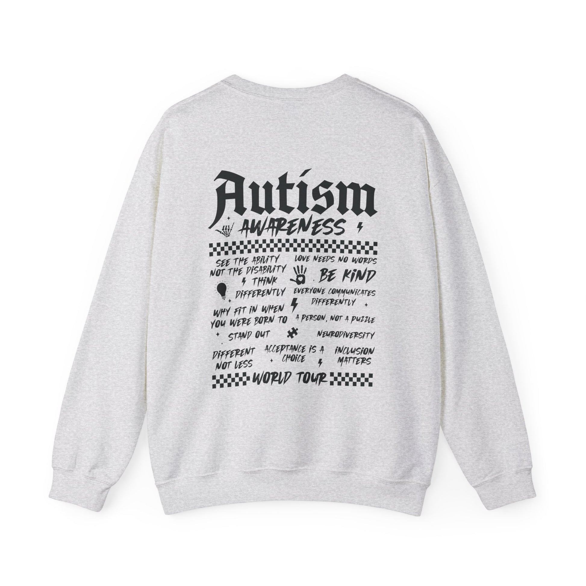 Sweatshirt Autism Awareness World Tour Statement Autism Sweatshirt