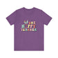 Heather Team Purple Teacher Easter Shirt – One Hoppy Teacher Bunny Tee