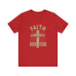 Red Empowering Message Tee – Faith Over Fear Shirt for Men & Women