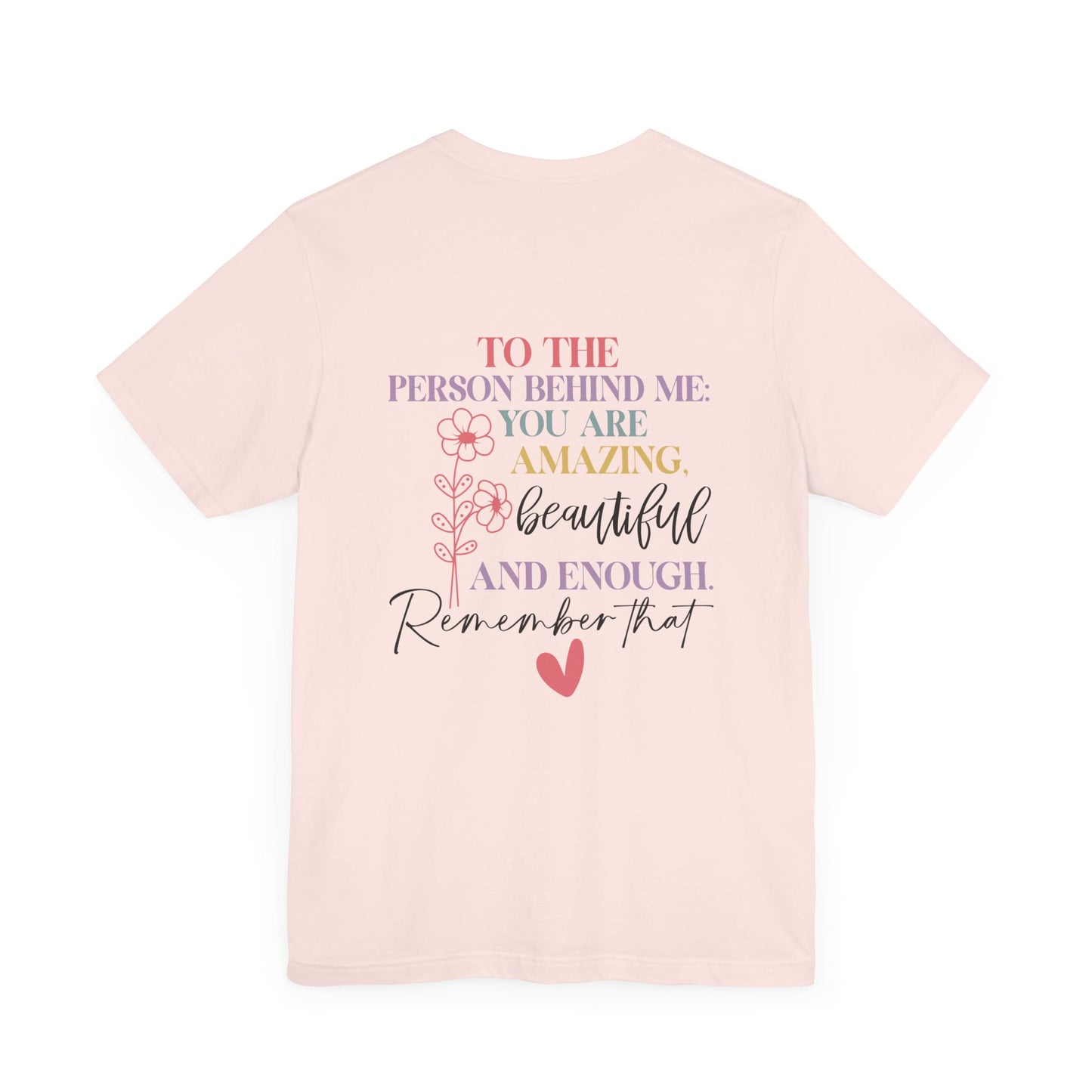 You Matter – Soft Pink You Matter T Shirt with Back Print for Mental Health