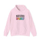 NEURO SPARKLY Autism Hoodie – Bold Varsity Floral Graphic Hoodie