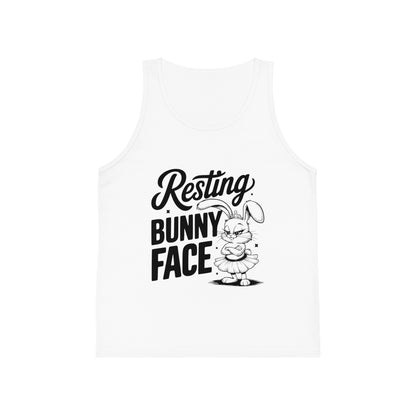 Kids clothes Funny Easter Shirt for Kids – Resting Bunny Face Tank Top