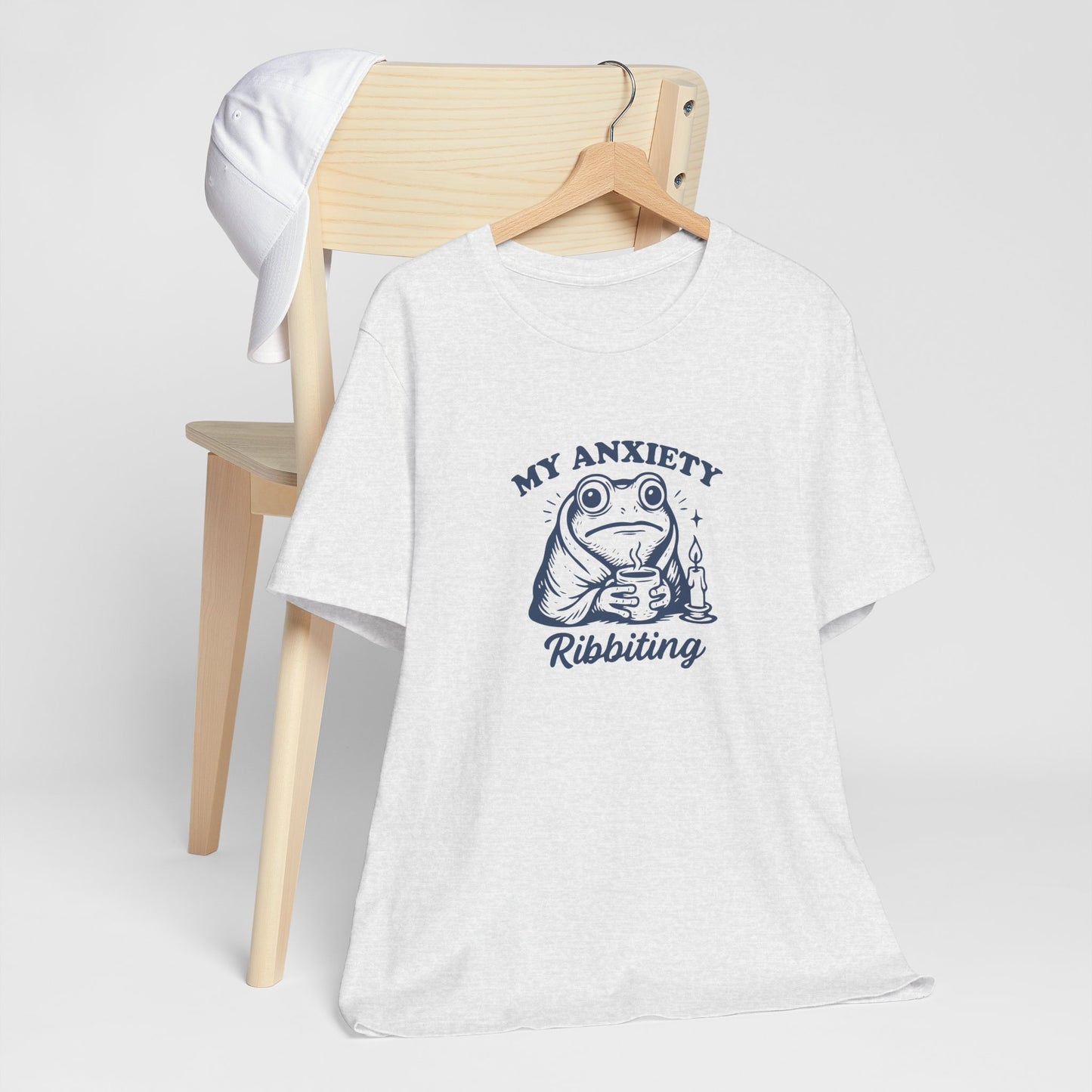 T-Shirt MY ANXIETY Ribbiting Shirt – Funny Anxiety Shirt with Frog Graphic
