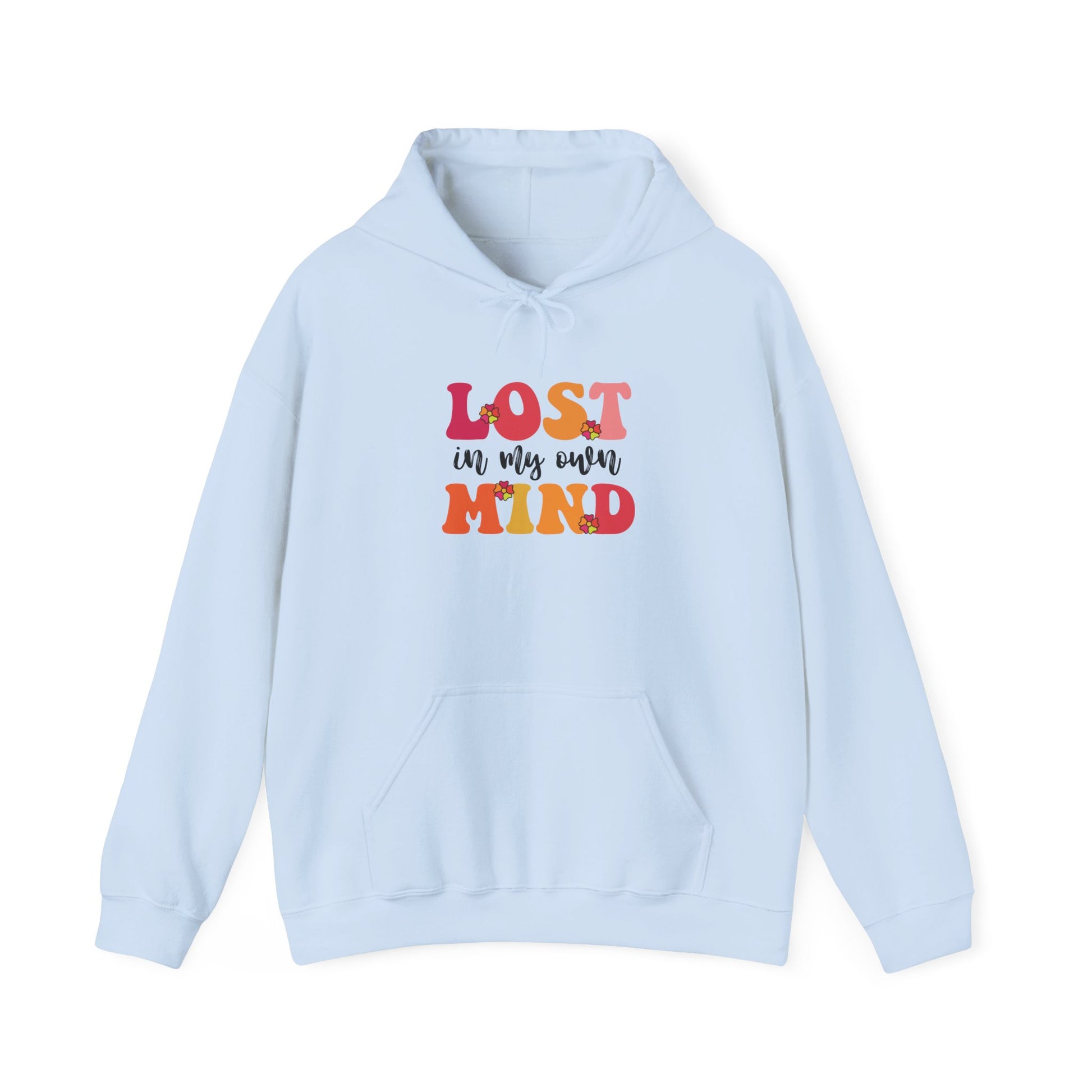 Hoodie LOST in my own MIND Hoodie – Retro ADHD Graphic Hoodie
