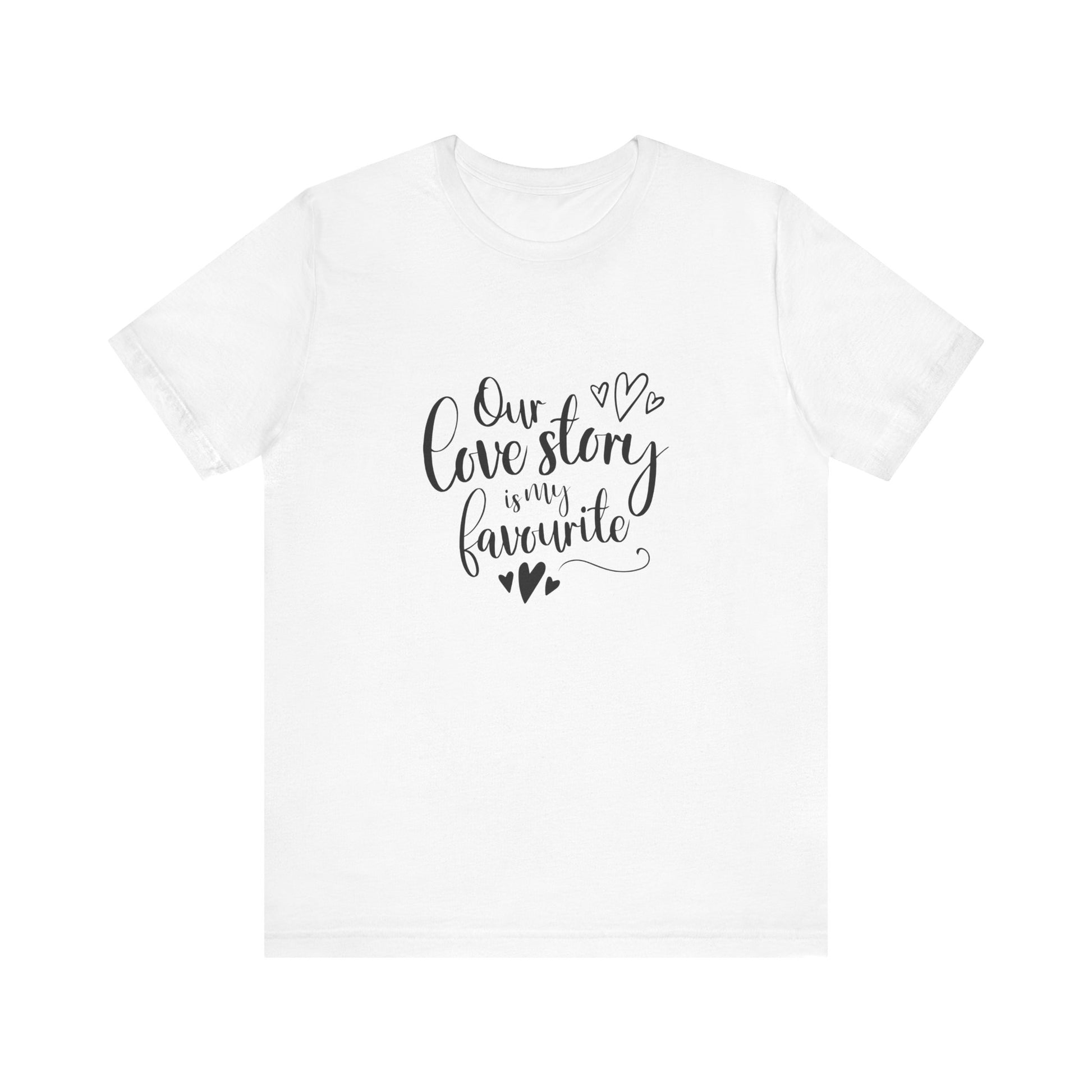 White Couples Gift Shirt – Our Love Story Is My Favorite Tee