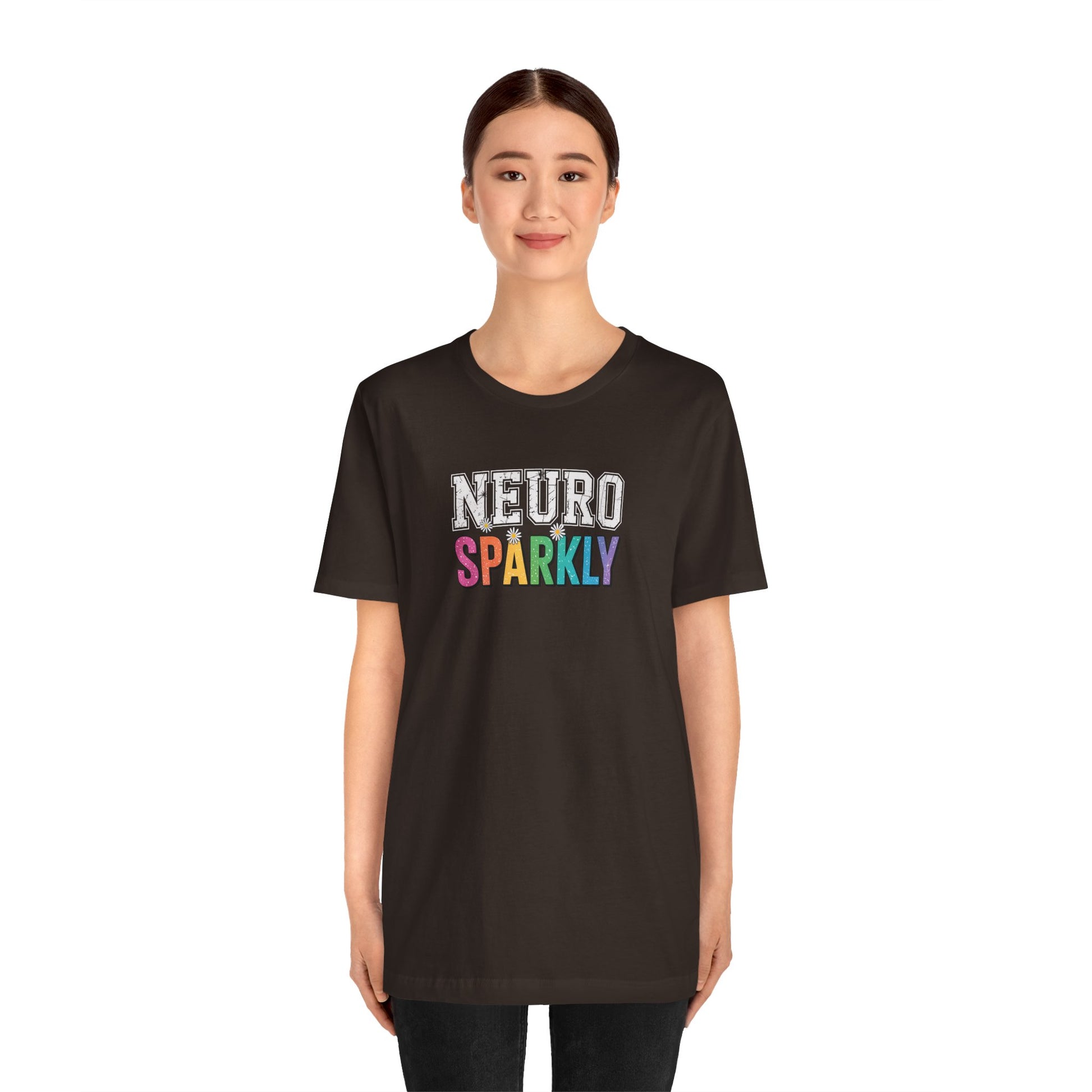 T-Shirt NEURO SPARKLY – Colorful ADHD T Shirt for Women & Young Adults