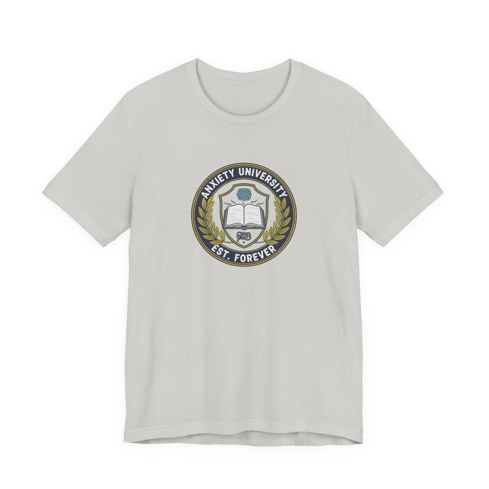 T-Shirt ANXIETY UNIVERSITY Shirt – Funny Collegiate Graphic Tee