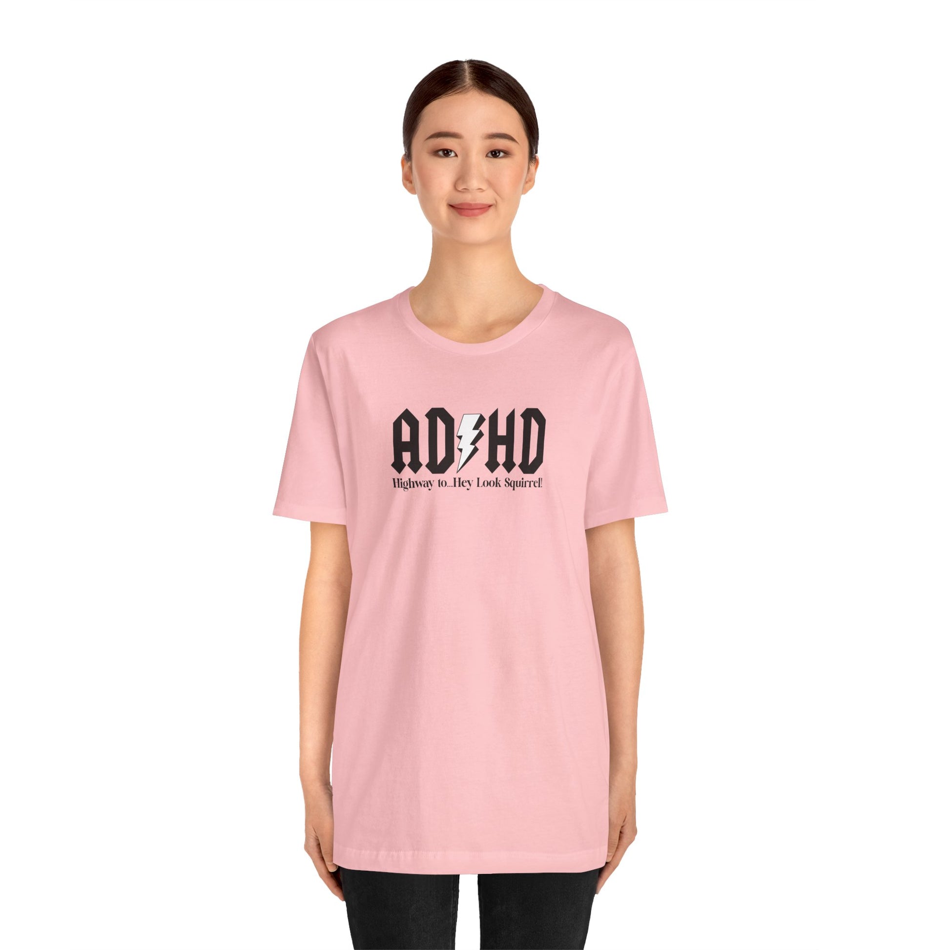 T-Shirt Highway to ADHD Funny T-Shirt – Gothic Pop Culture Graphic Tee