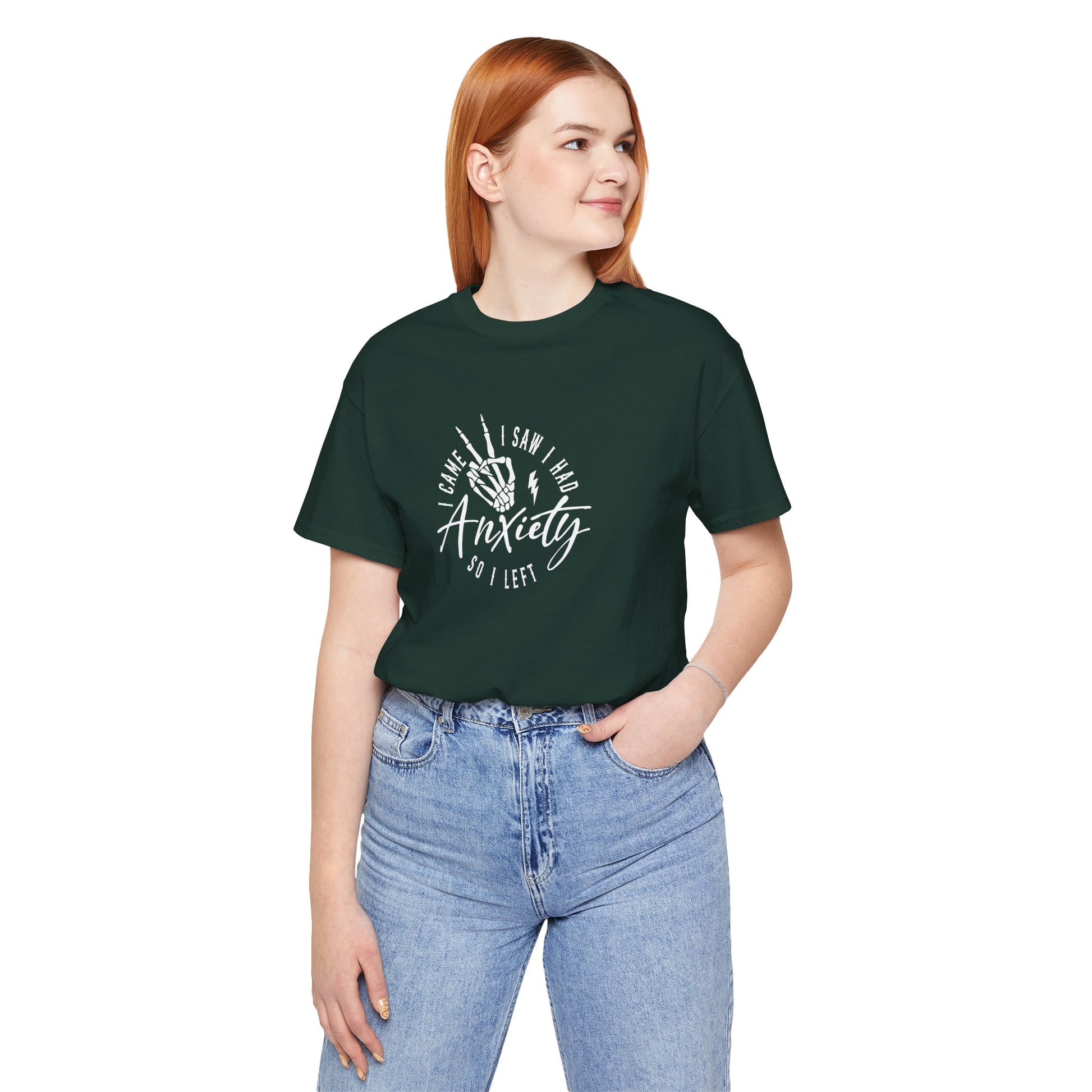 T-Shirt I CAME I SAW I HAD Anxiety Shirt – Funny Mental Health Tee