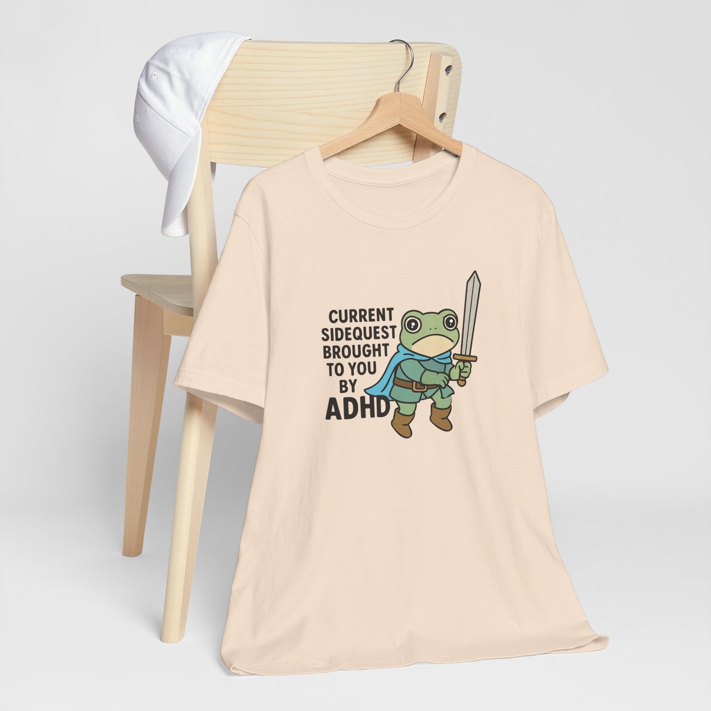 T-Shirt CURRENT SIDEQUEST T-Shirt – Funny ADHD Frog Gaming Shirt