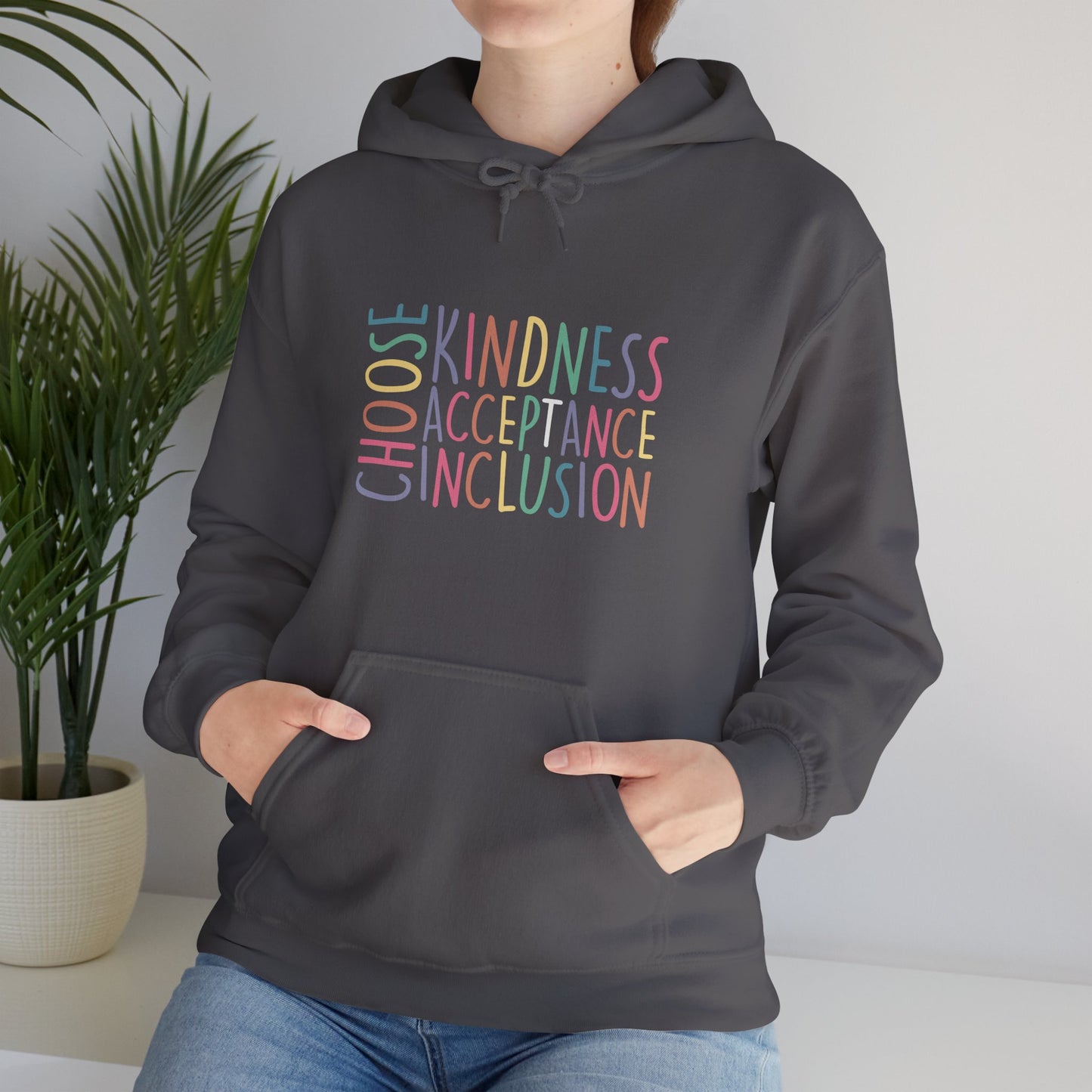 CHOOSE KINDNESS Hoodie – Colorful Inclusion & Acceptance Design