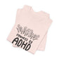 T-Shirt POWERED BY ADHD – Floral ADHD T Shirt for Teens & Adults