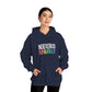 NEURO SPARKLY Autism Hoodie – Bold Varsity Floral Graphic Hoodie