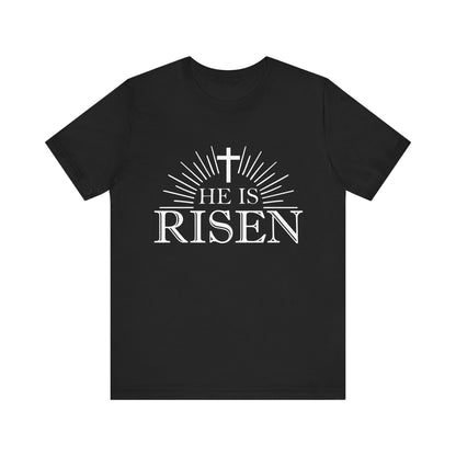 T-Shirt Christian Easter Shirt – He Is Risen Faith-Based Tee