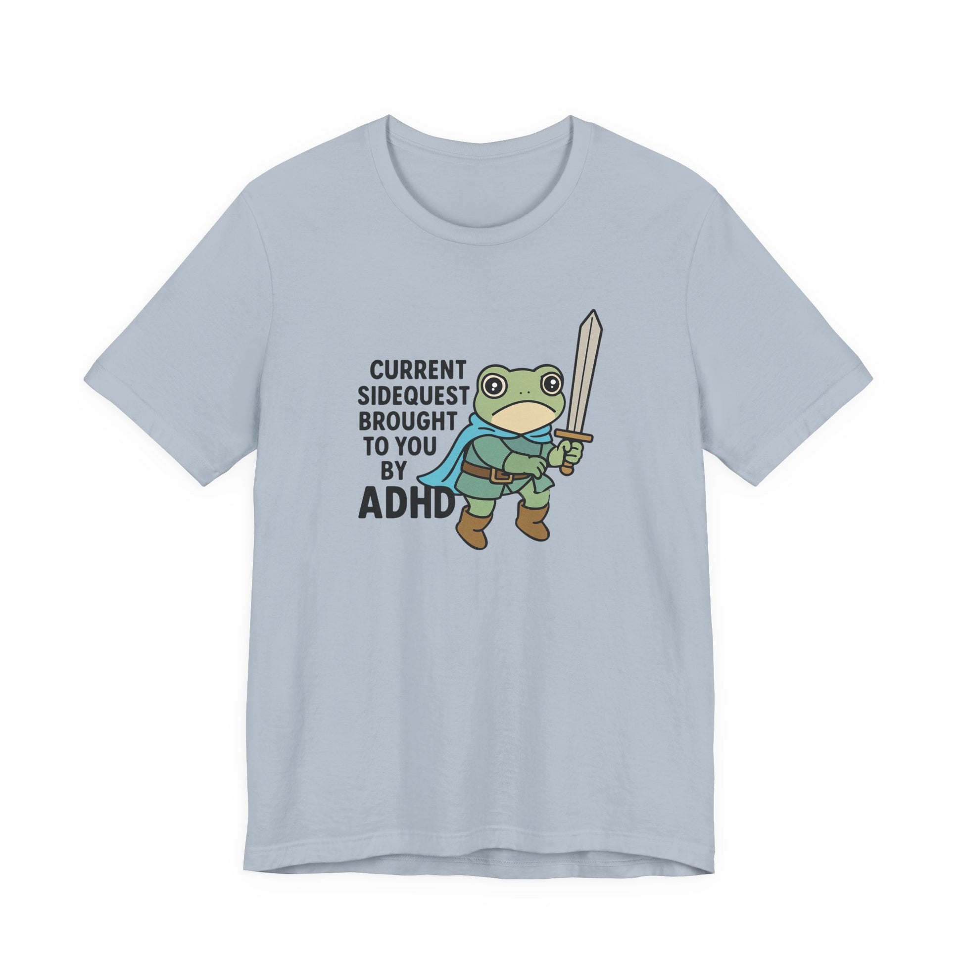 T-Shirt CURRENT SIDEQUEST T-Shirt – Funny ADHD Frog Gaming Shirt