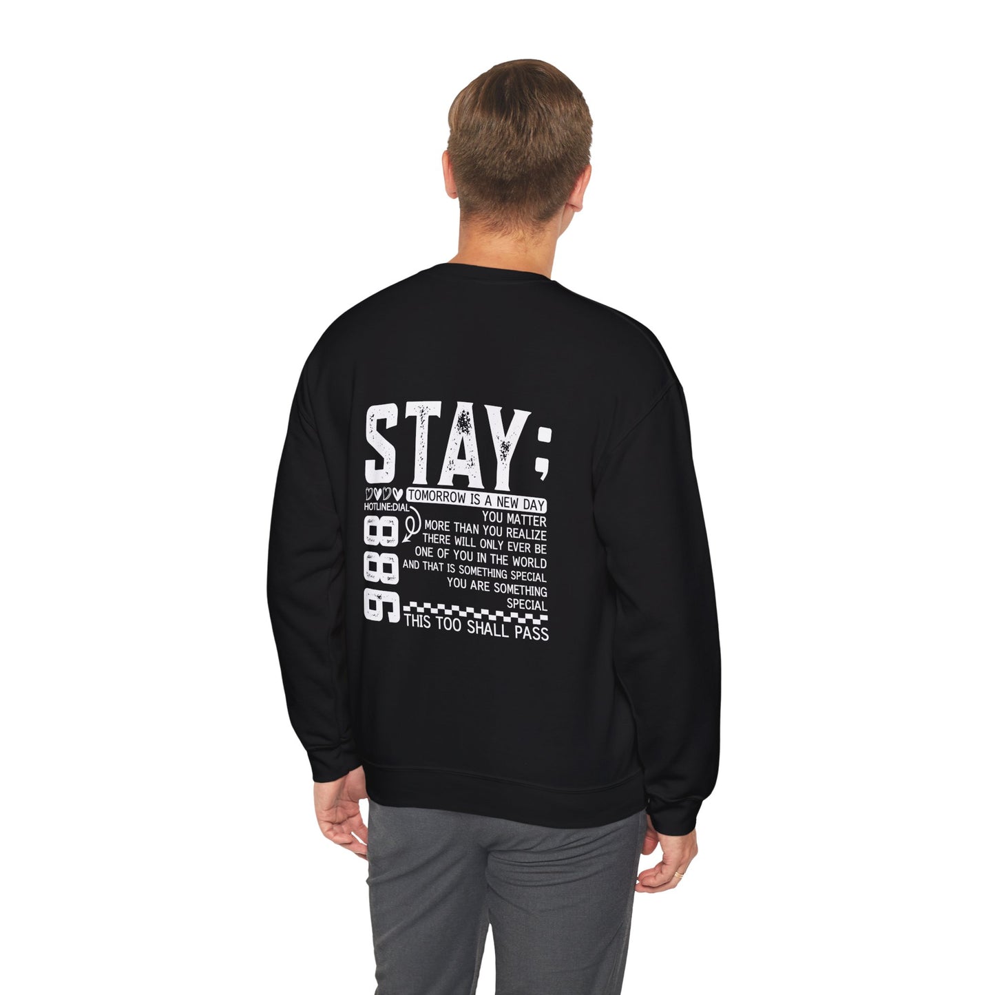 Stay, You Matter – Mental Health Sweatshirts for Men & Women