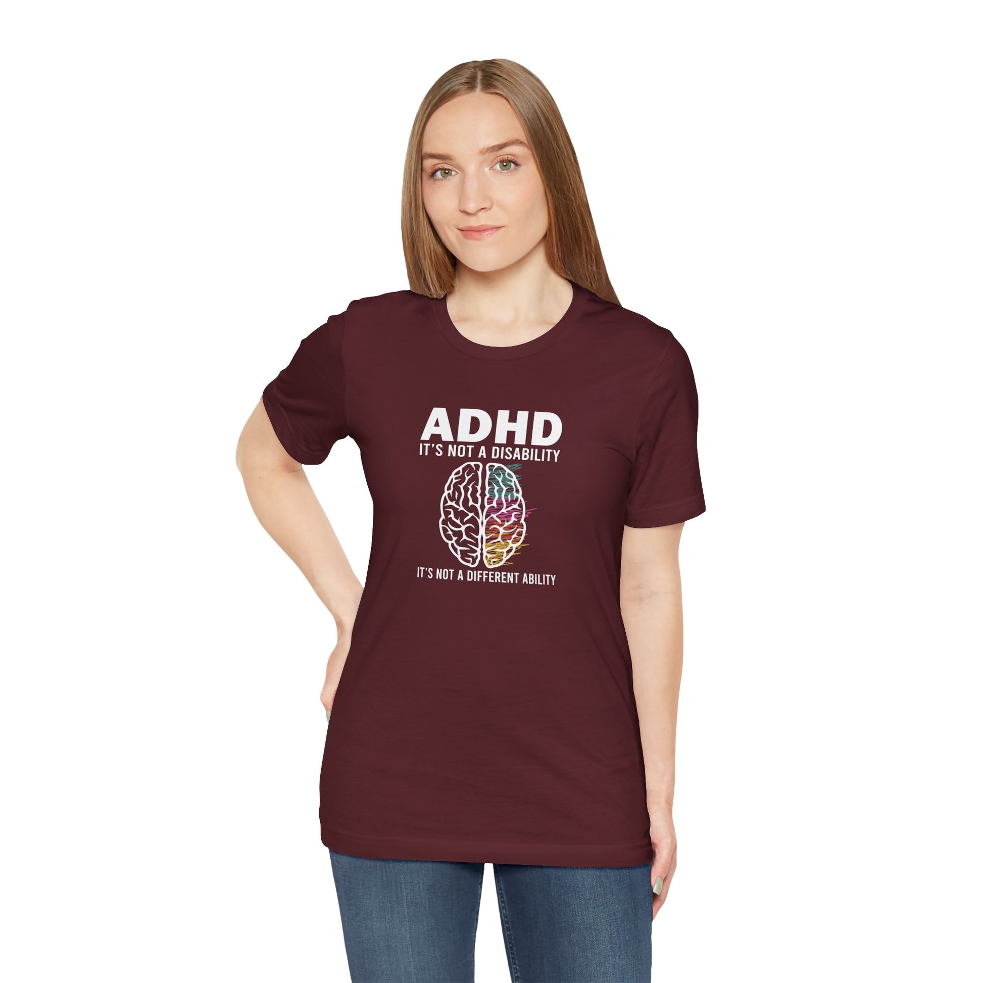 T-Shirt ADHD IT'S NOT A DISABILITY – Conceptual ADHD T-Shirt for Adults