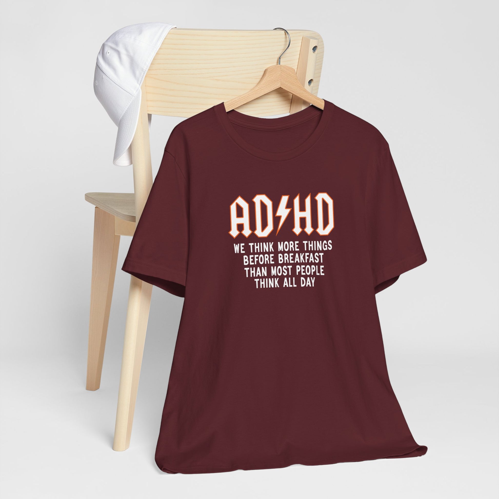 T-Shirt ADHD Lightning Bolt T-Shirt – Bold Funny ADHD Graphic Tee