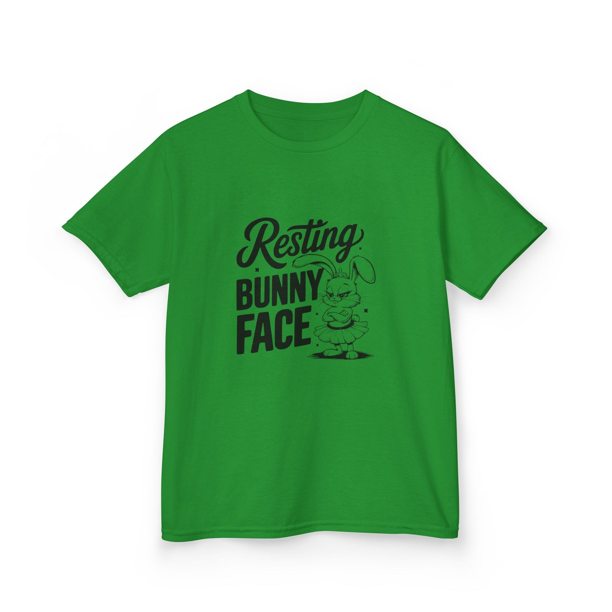 Resting Bunny Face Kids Easter Shirt | Funny Easter Tee for Kids