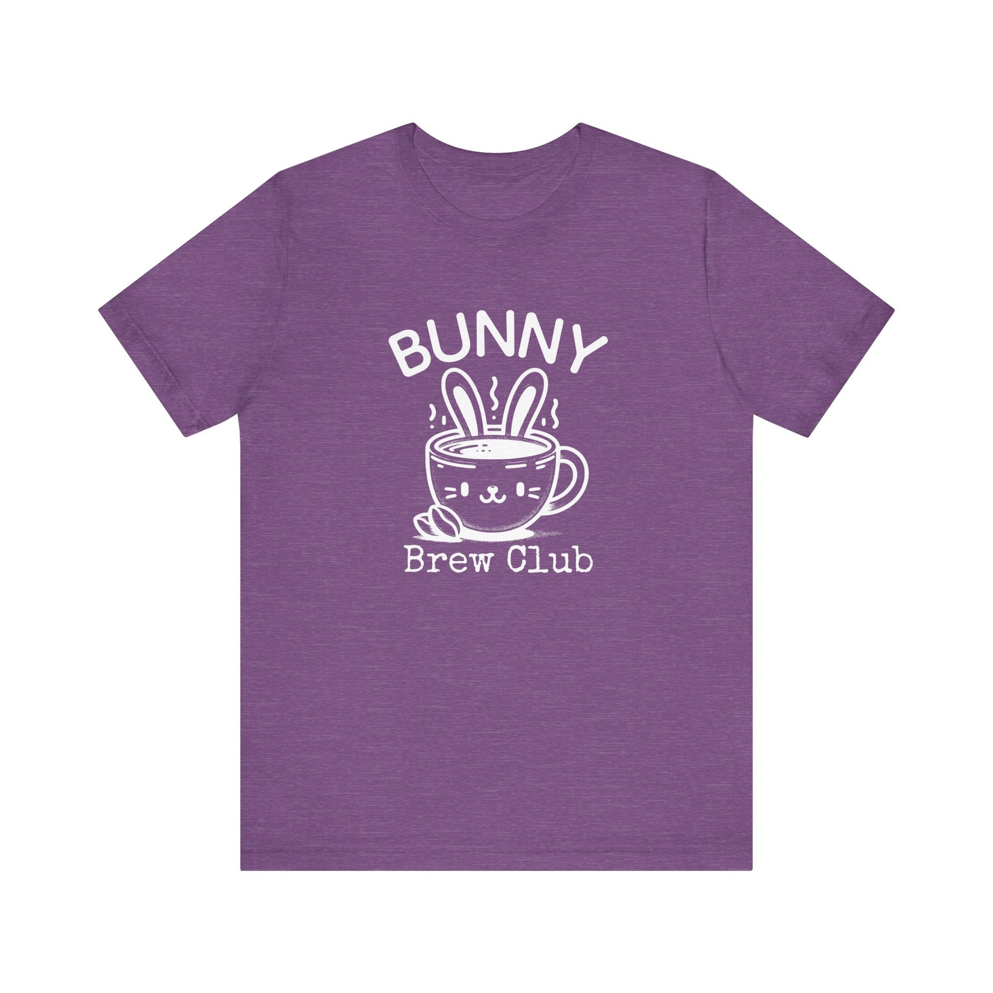 Heather Team Purple Coffee Easter Shirt – Bunny Brew Club Funny Easter Tee for Women