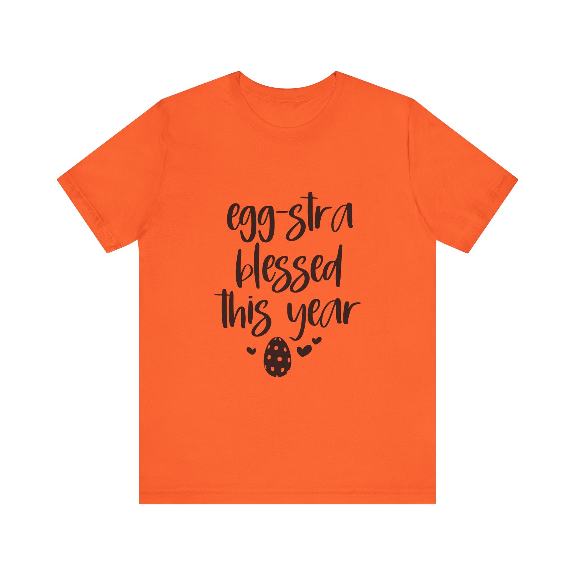 Orange Faith-Based Easter Shirt – Eggstra Blessed This Year Tee