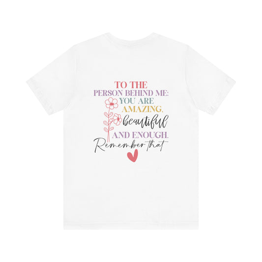 You Matter – White You Matter T Shirt with Back Print for Mental Health