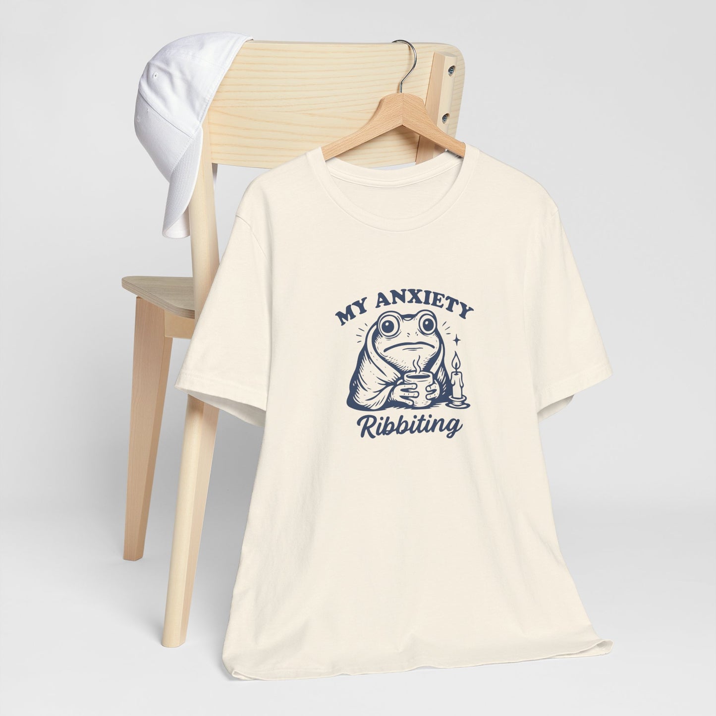 T-Shirt MY ANXIETY Ribbiting Shirt – Funny Anxiety Shirt with Frog Graphic