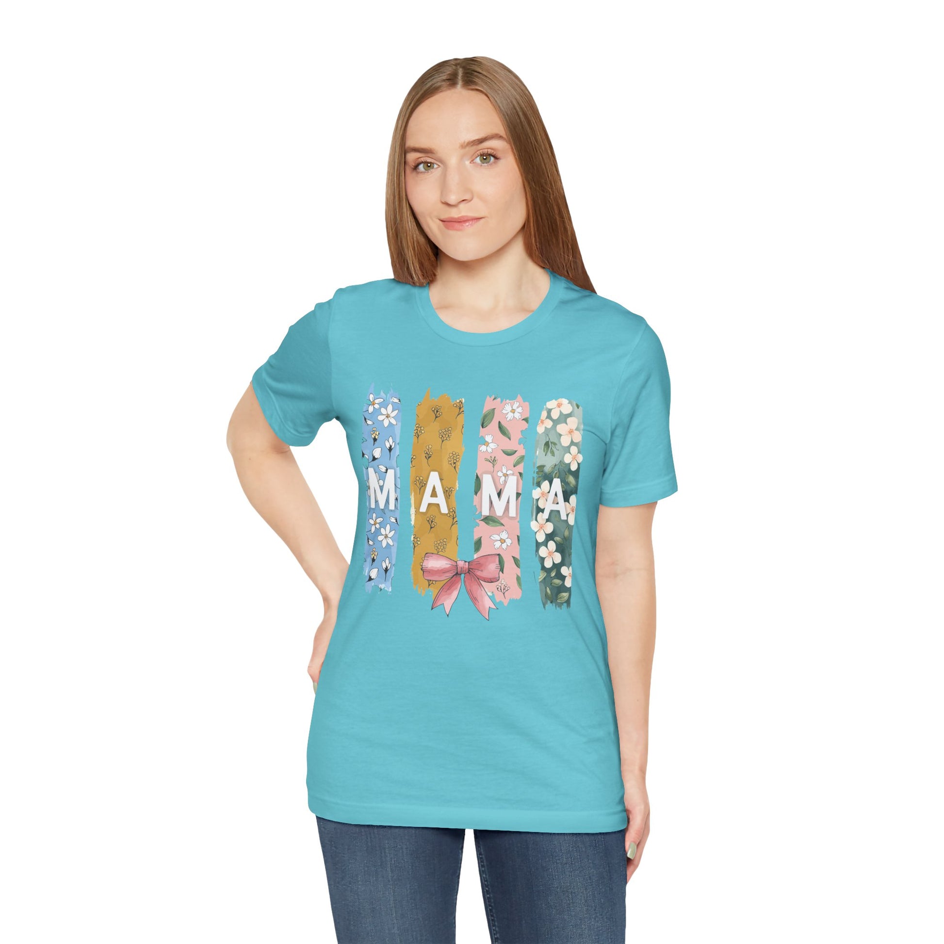 Mama – Colorful Floral Mom’s Day Shirt for Stylish Moms