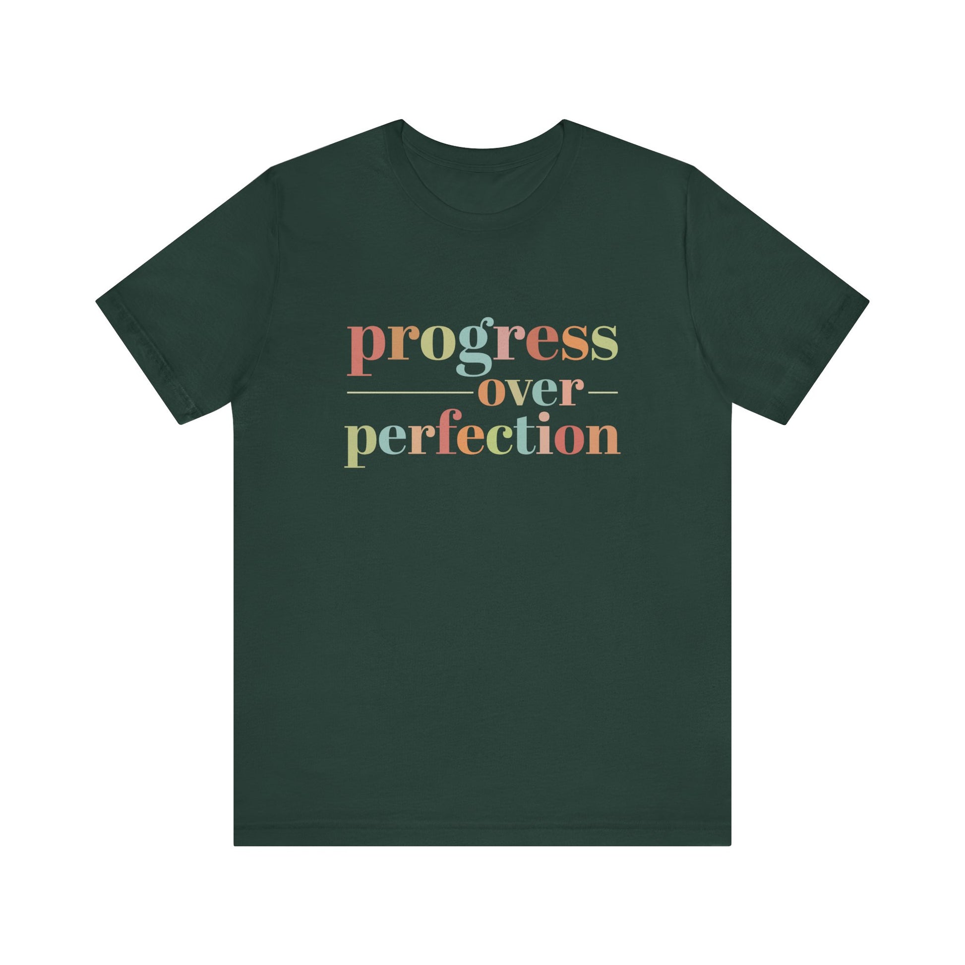 Forest Progress Over Perfection Shirt – Growth Mindset Shirt