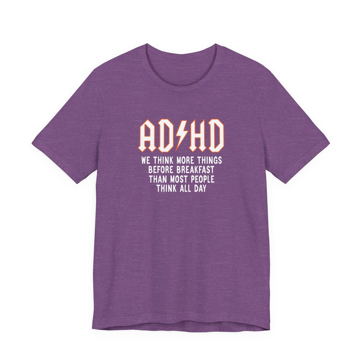 T-Shirt ADHD Lightning Bolt T-Shirt – Bold Funny ADHD Graphic Tee