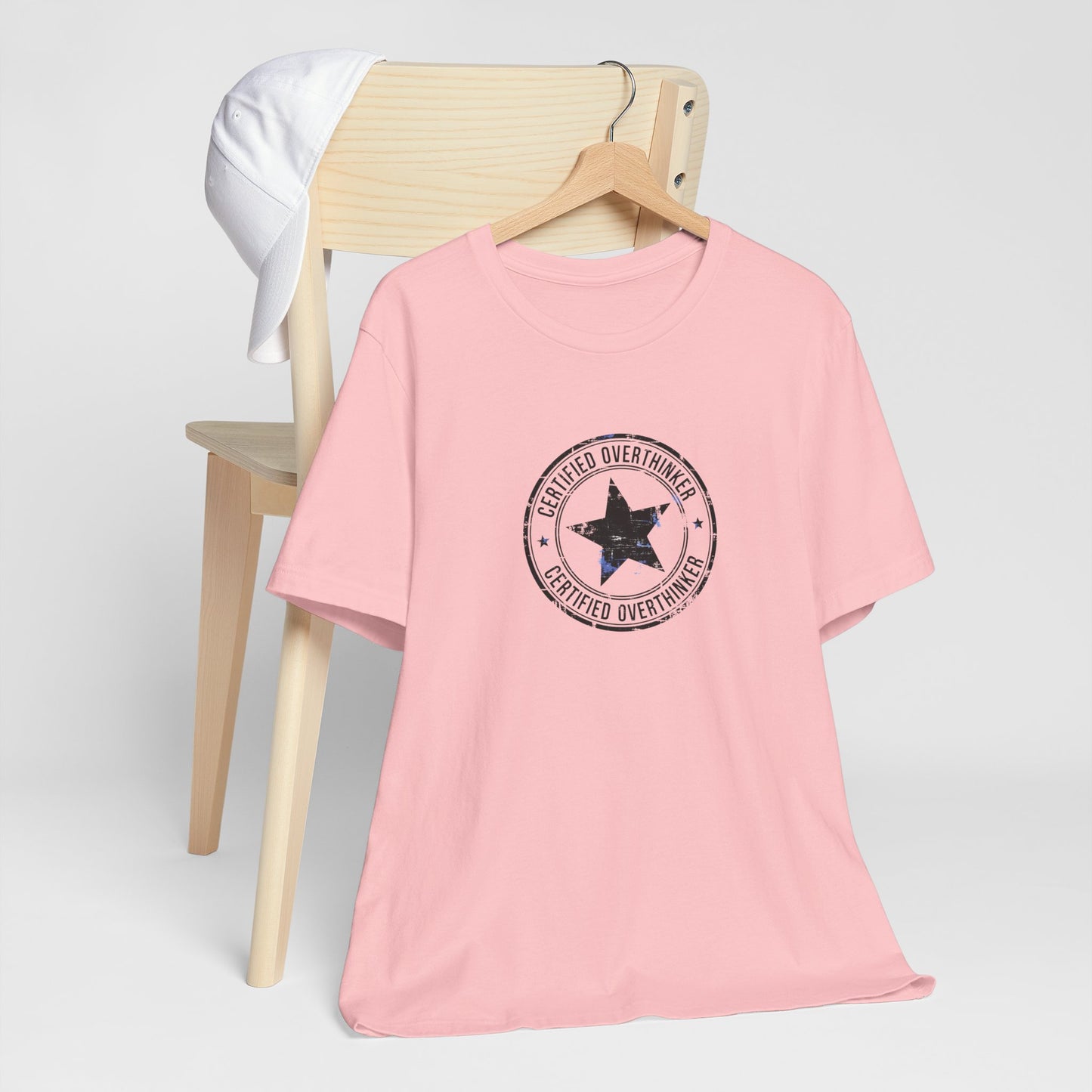 T-Shirt CERTIFIED OVERTHINKER T-Shirt – Vintage Stamp Seal Graphic Tee
