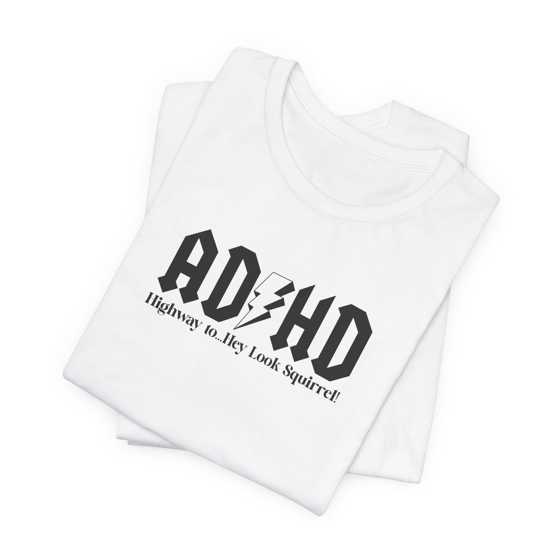 T-Shirt Highway to ADHD Funny T-Shirt – Gothic Pop Culture Graphic Tee