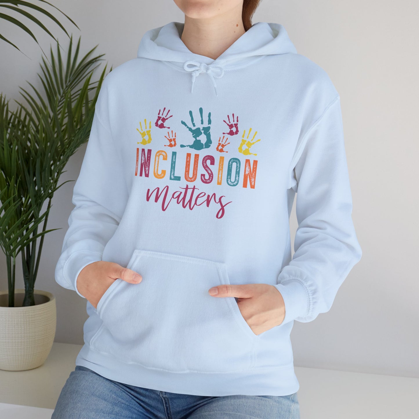 INCLUSION matters Hoodie – Colorful Advocacy Design for Awareness